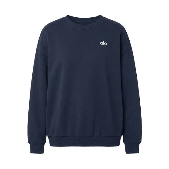 ACCOLADE CREW NECK NAVY ALO