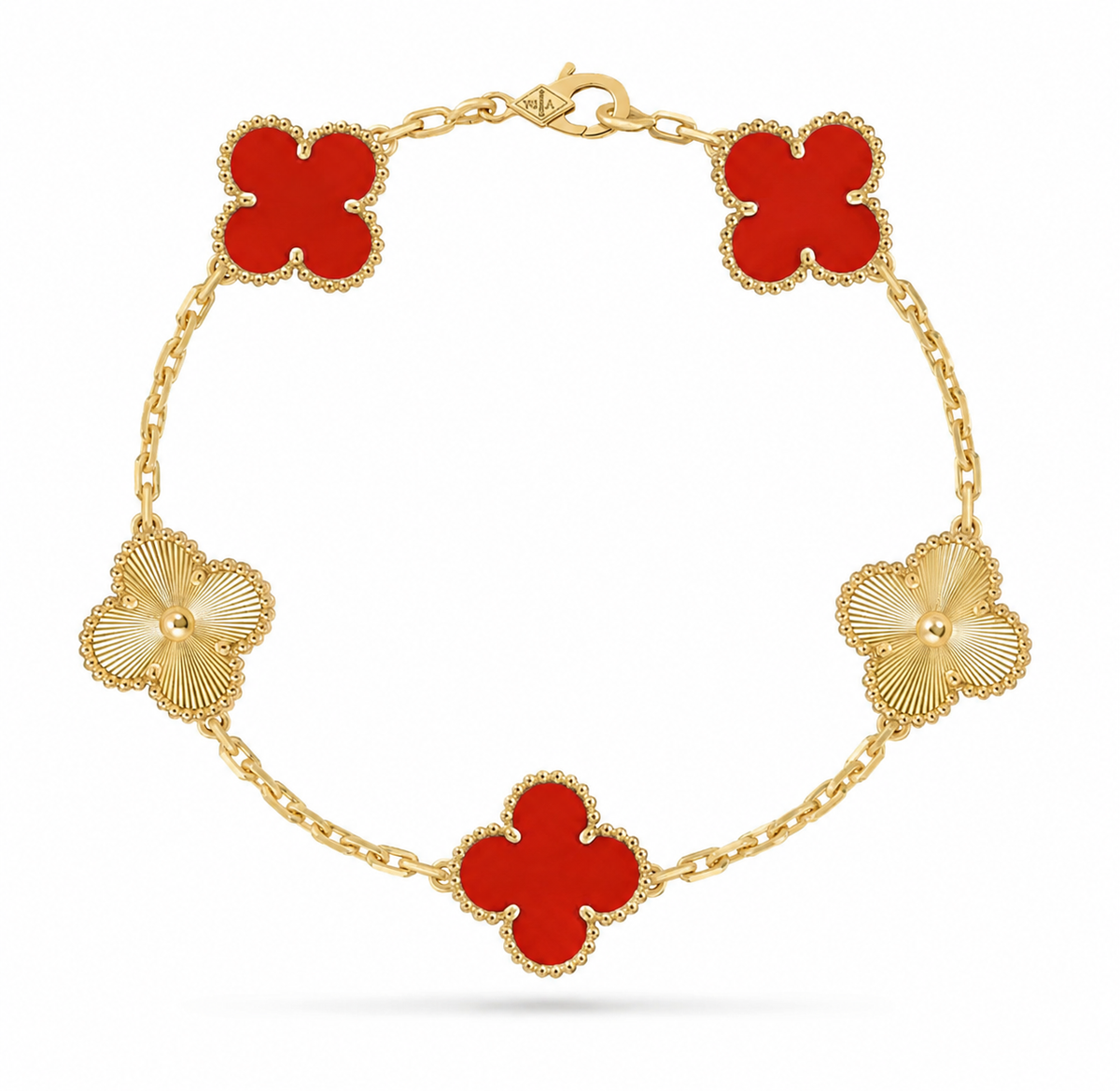 VAN CLEEF ROJO CON DORADO
