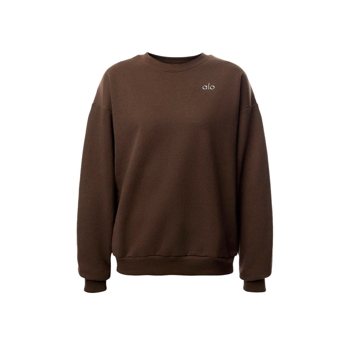 ALO CREW NECK BROWN