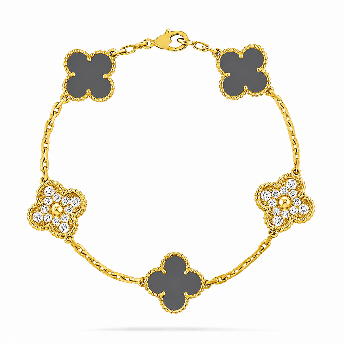VAN CLEEF GRIS CON DORADO