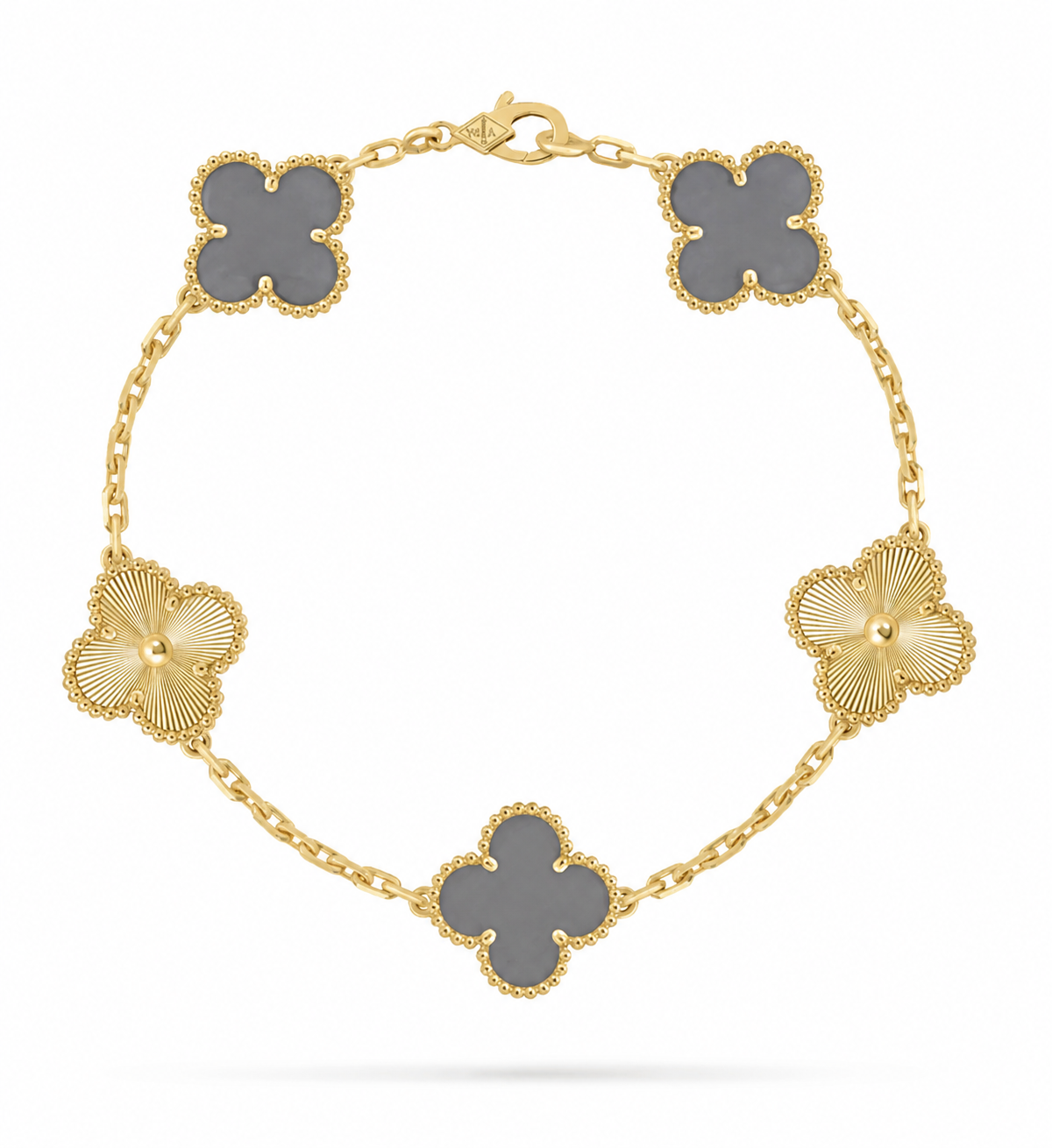 VAN CLEEF GRIS CON DORADO