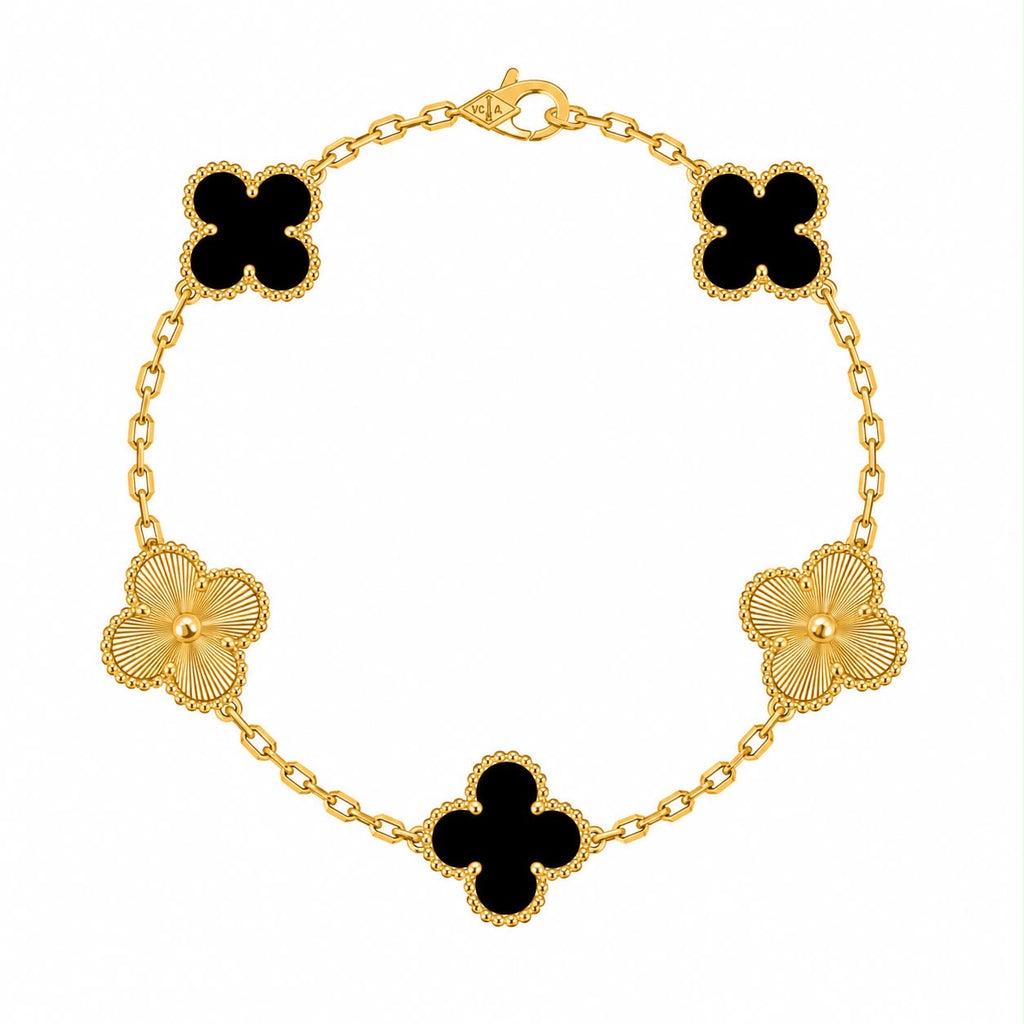 VAN CLEEF DORADA CON NEGRO