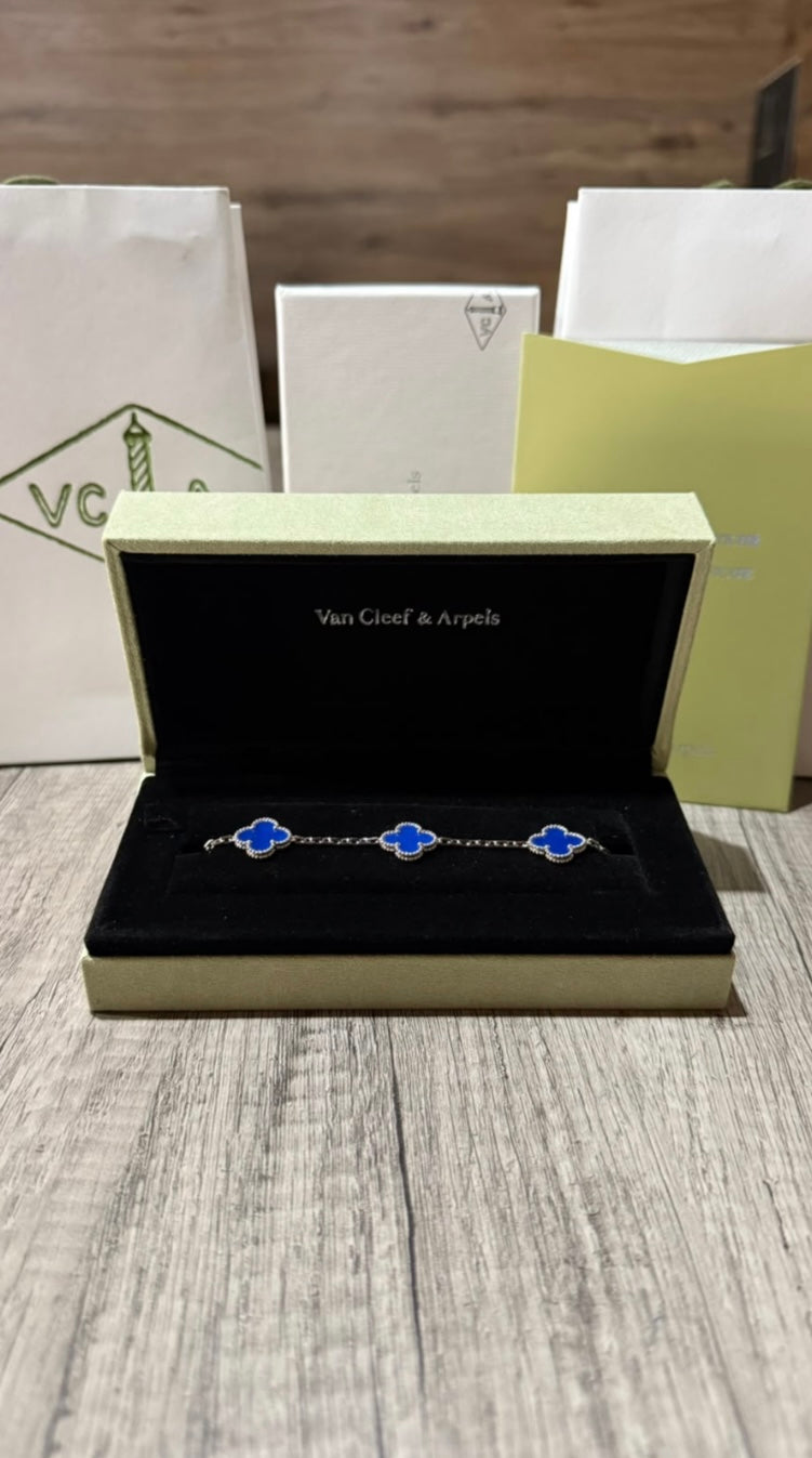 VAN CLEEF AZUL CON DORADO