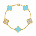 VAN CLEEF TURQUESA CON DORADO