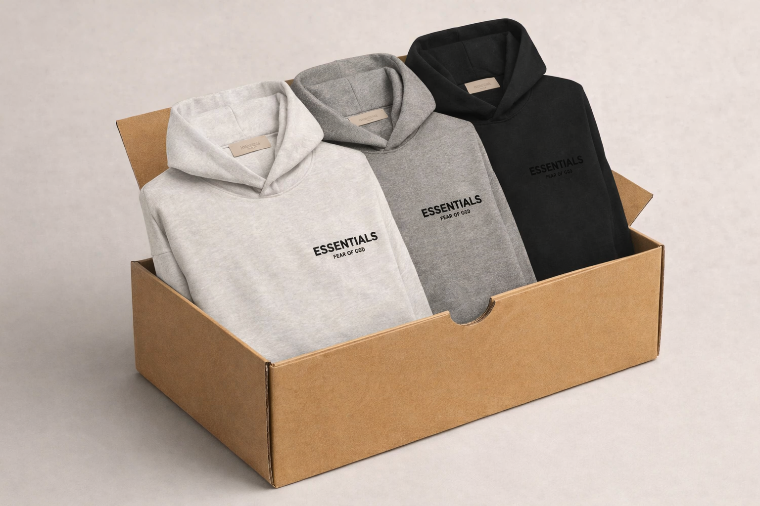 PACK DE 3 HOODIES ESSENTIALS